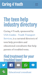 Mobile Screenshot of caring4youth.org